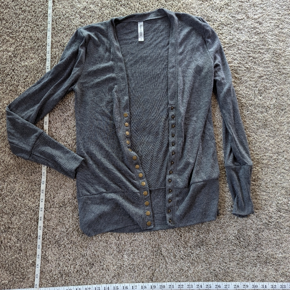 Gray cardigan